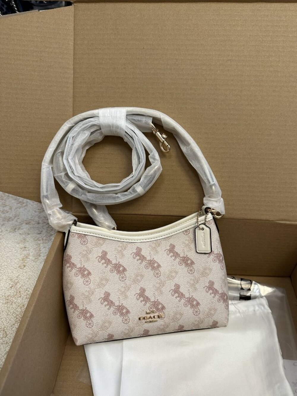 COACH Laurel synthetic leather shoulder bag